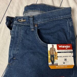 Wrangler Men's Relaxed Fit Heritage Jeans - Classic Blue